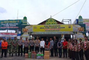 Wabup Lampura Bersama Kapolres Tinjau Pospam