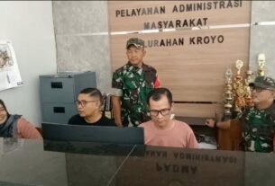Babinsa Laksanakan Puanter di Kantor Desa, Jalin Sinergitas dengan Aparatur Desa